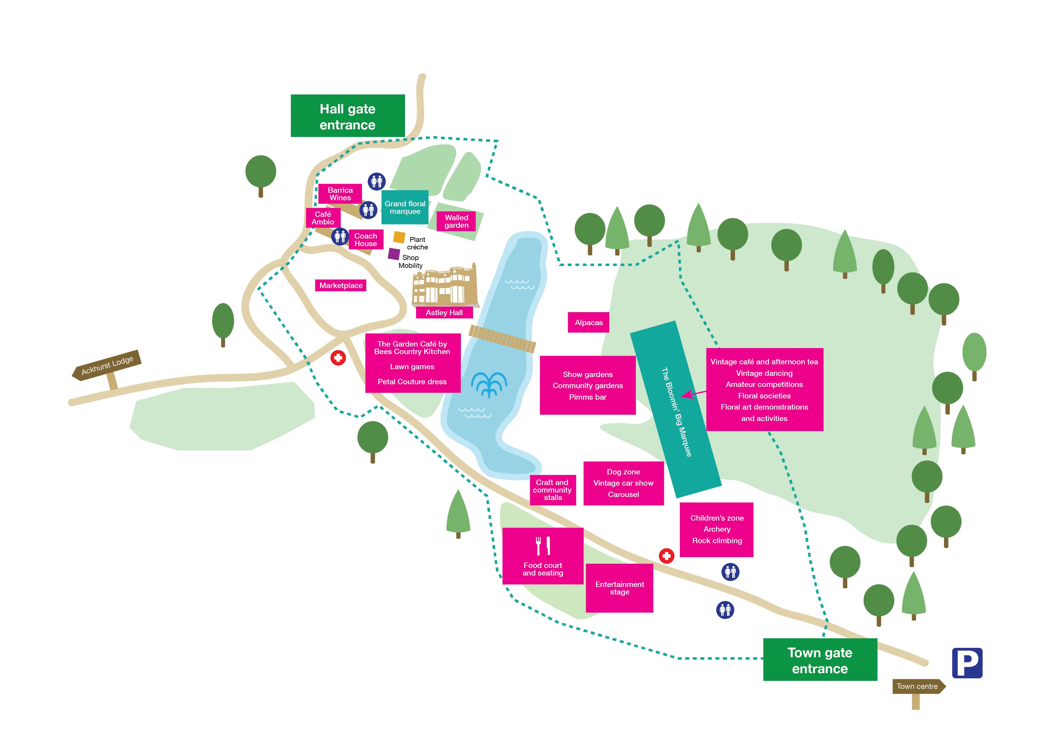 Chorley Flower Show 2025 map