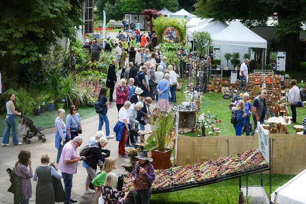 Visitors at the Chorley Flower Show