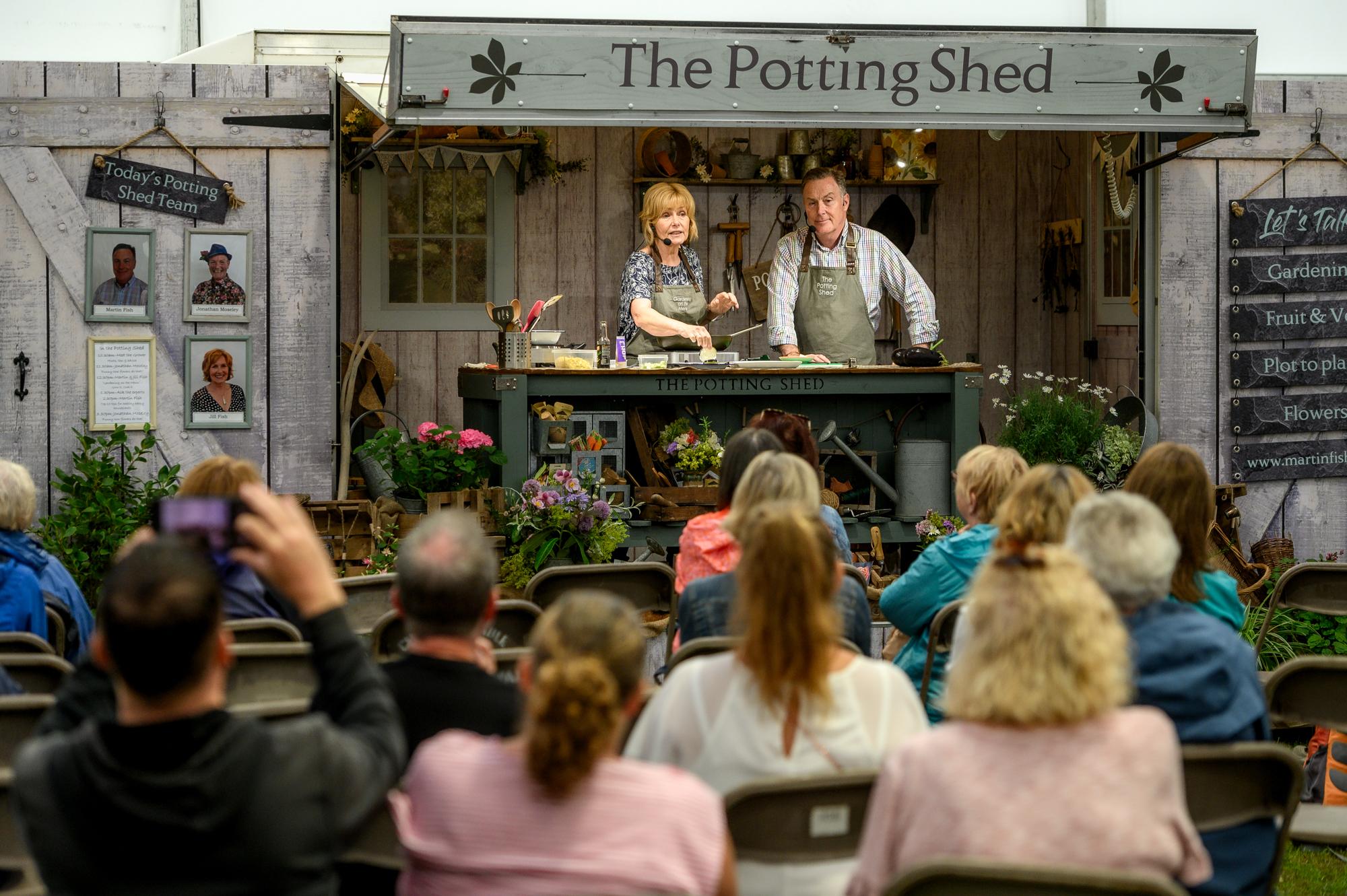 Jill and Martin Fish at the Potting Shed Garden Theatre
